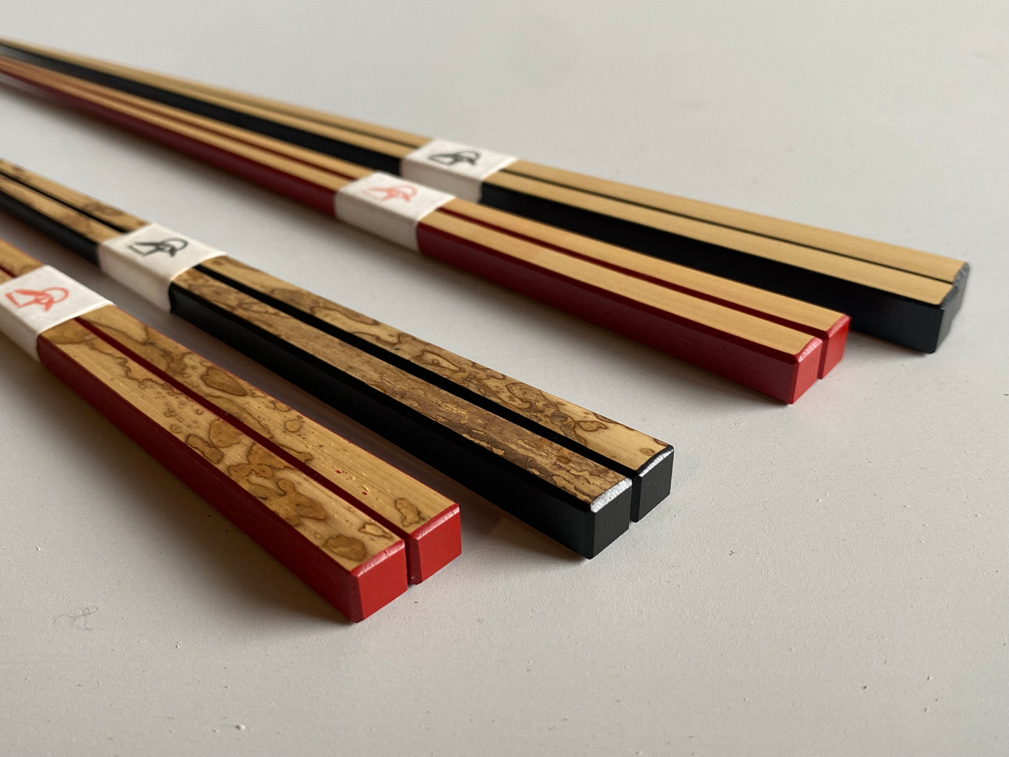 本塗り漆箸 白竹 紋竹