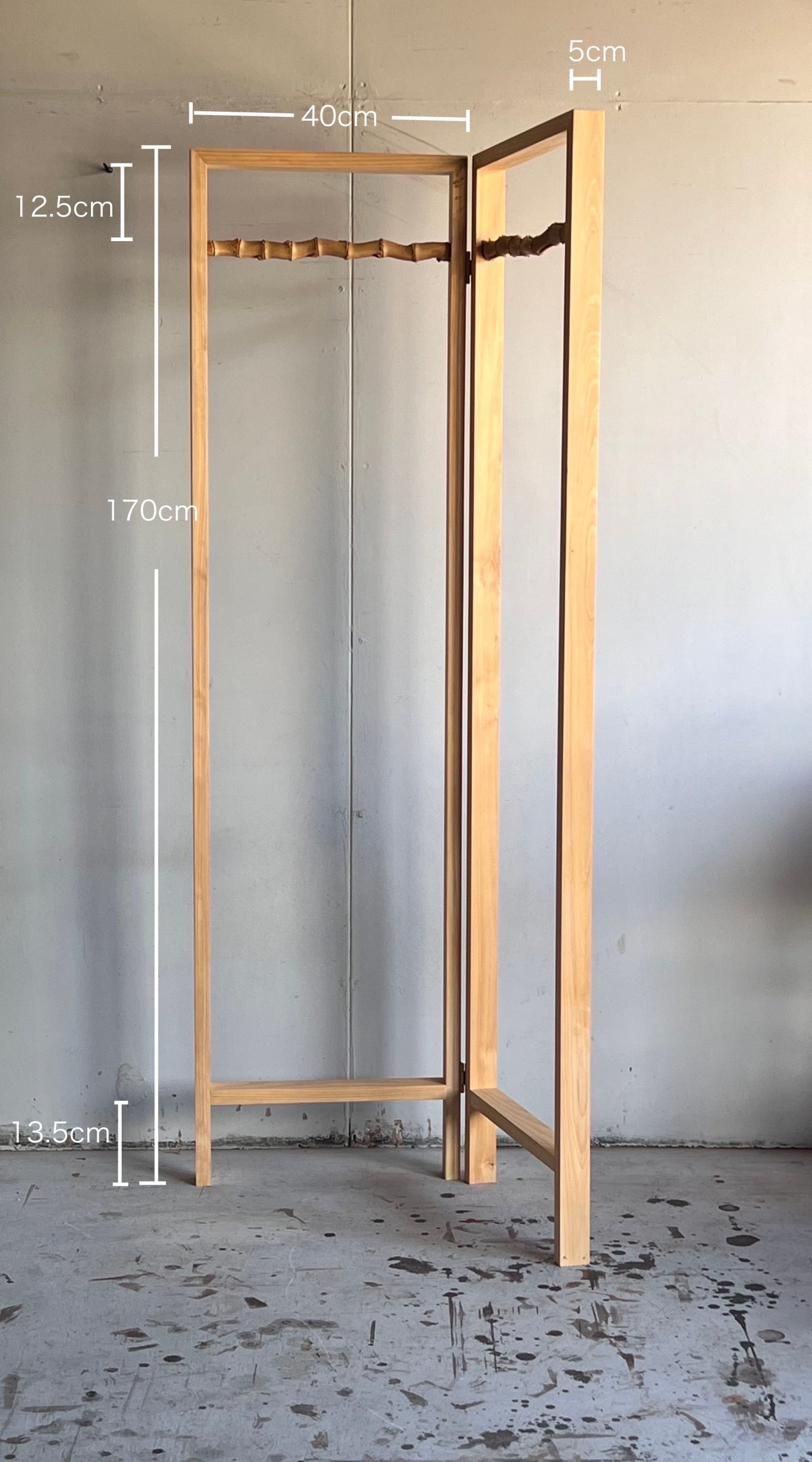 ハンガーラック寸法書き-竹之助