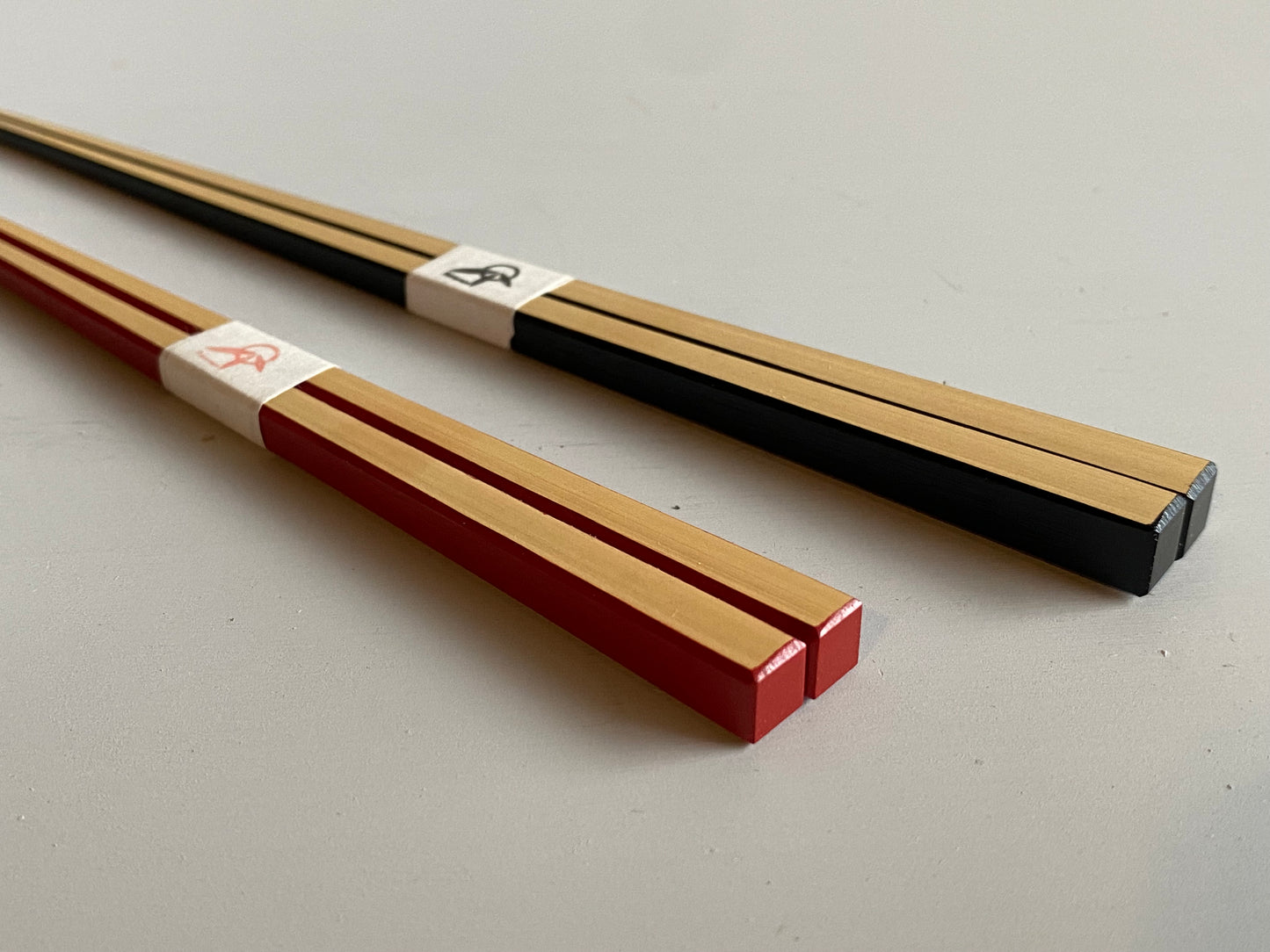 本塗り漆箸 白竹 紋竹